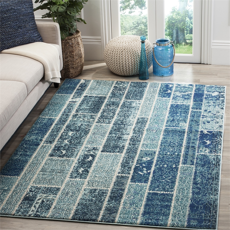 Safavieh Monaco Blue Contemporary Rug - 5'1