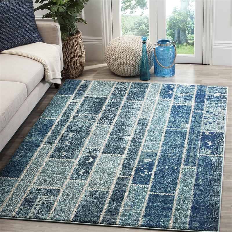 Safavieh Monaco Blue Contemporary Rug - 6'7