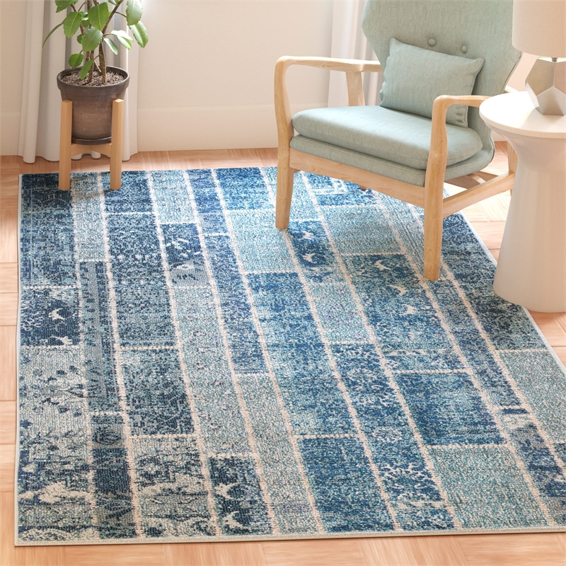 Safavieh Monaco Blue Contemporary Rug - 9' x 12'