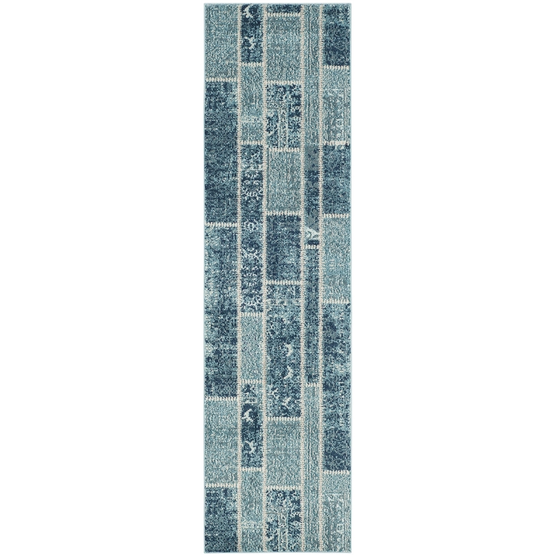 Safavieh Monaco Blue Contemporary Rug - Runner 2'2
