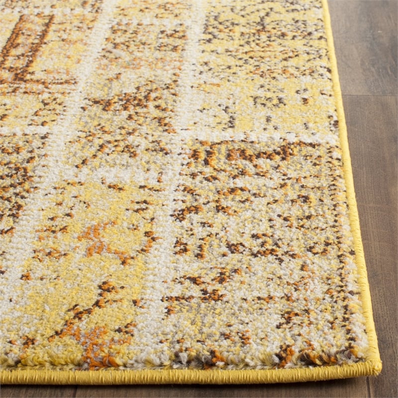 Safavieh Monaco Yellow Contemporary Rug - Runner 2'2