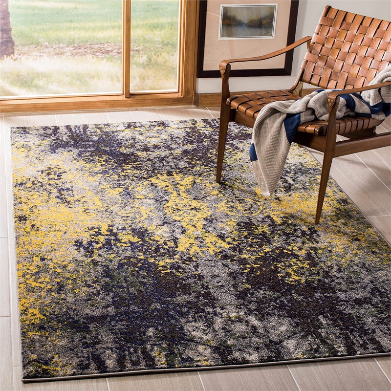 Safavieh Monaco Grey Contemporary Rug - 4' x 5'7