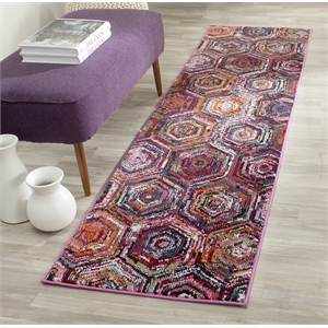 Safavieh Monaco Pink Contemporary Rug - 2'2&quot x 8'