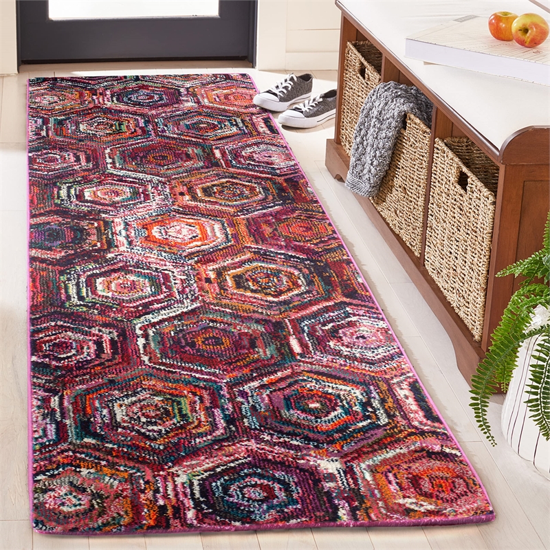 Safavieh Monaco Pink Contemporary Rug - 2'2