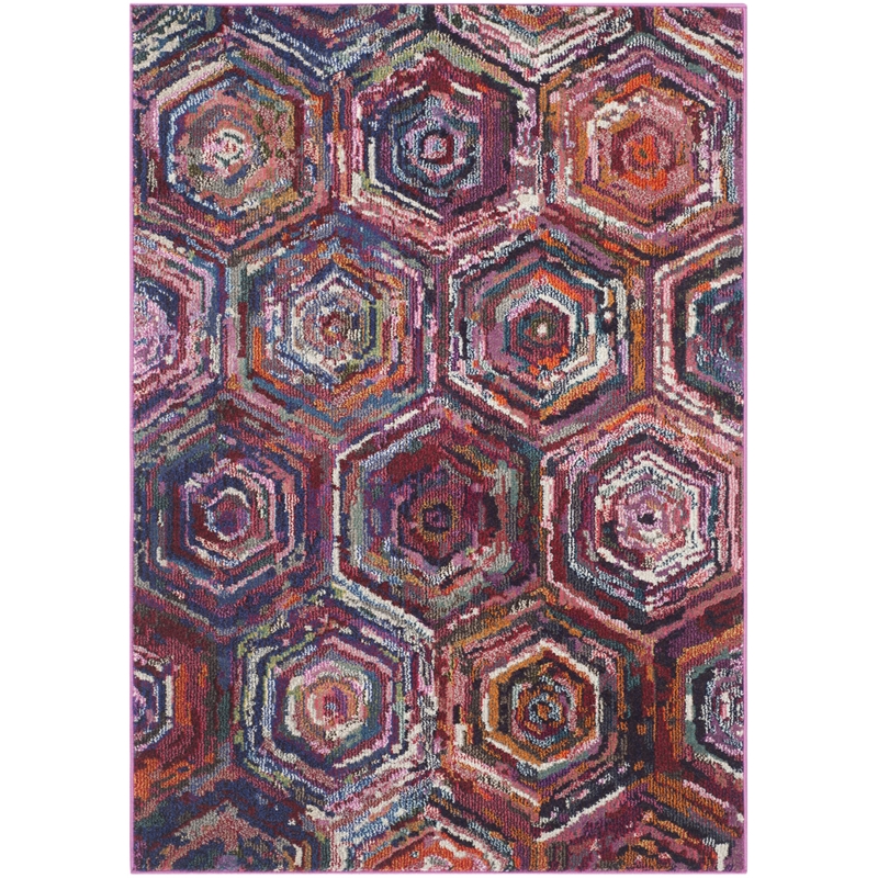 Safavieh Monaco Pink Contemporary Rug - 4' x 5'7