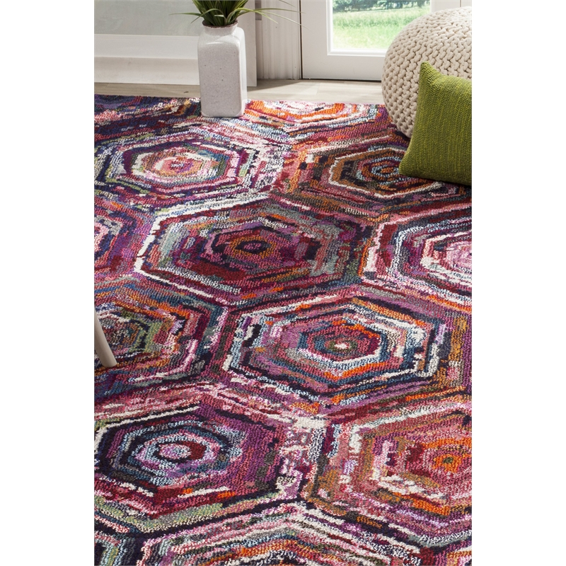 Safavieh Monaco Pink Contemporary Rug - 4' x 5'7