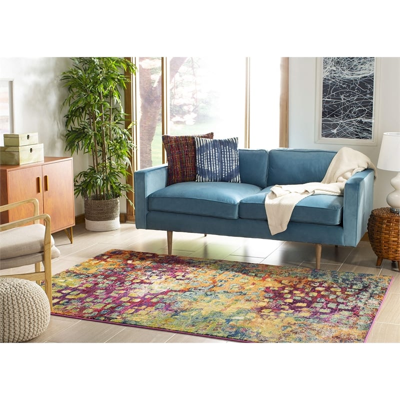 Safavieh Monaco Pink Contemporary Rug - 4' x 5'7