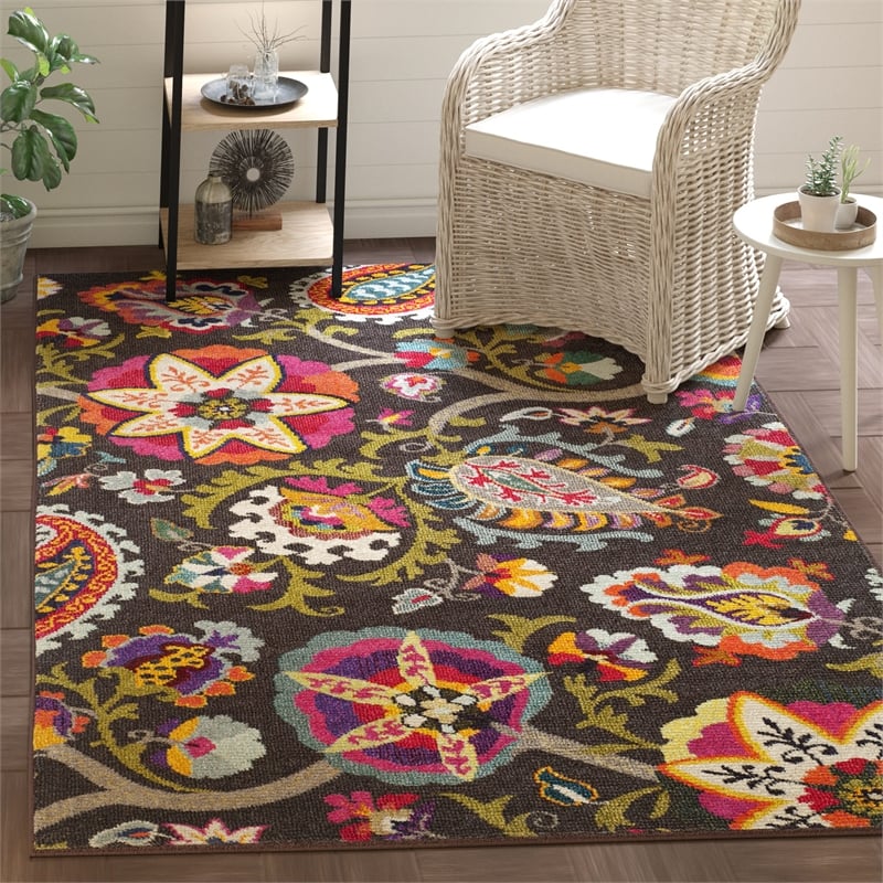 Safavieh Monaco Brown Contemporary Rug - 6'7