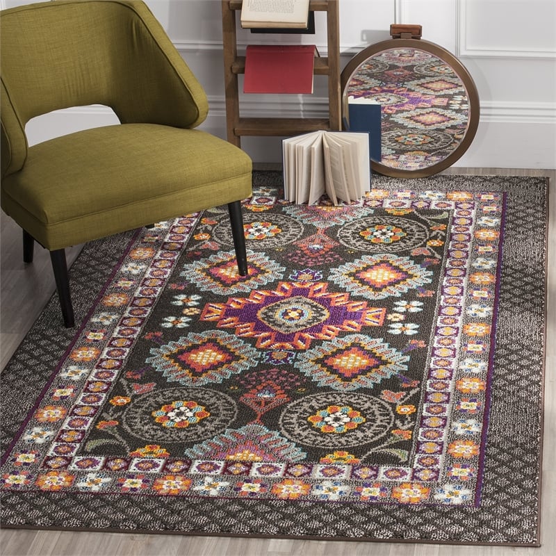 Safavieh Monaco Brown Contemporary Rug - 4' x 5'7