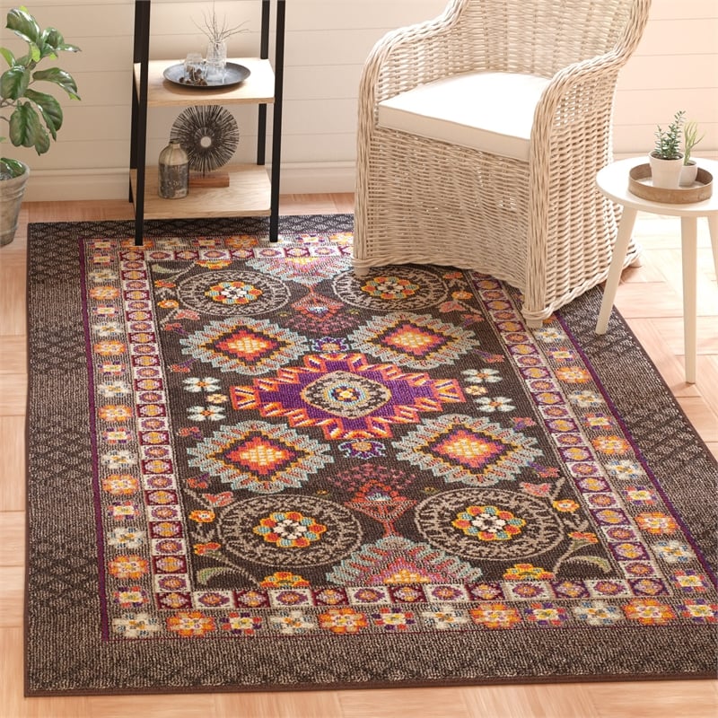 Safavieh Monaco Brown Contemporary Rug - 4' x 5'7