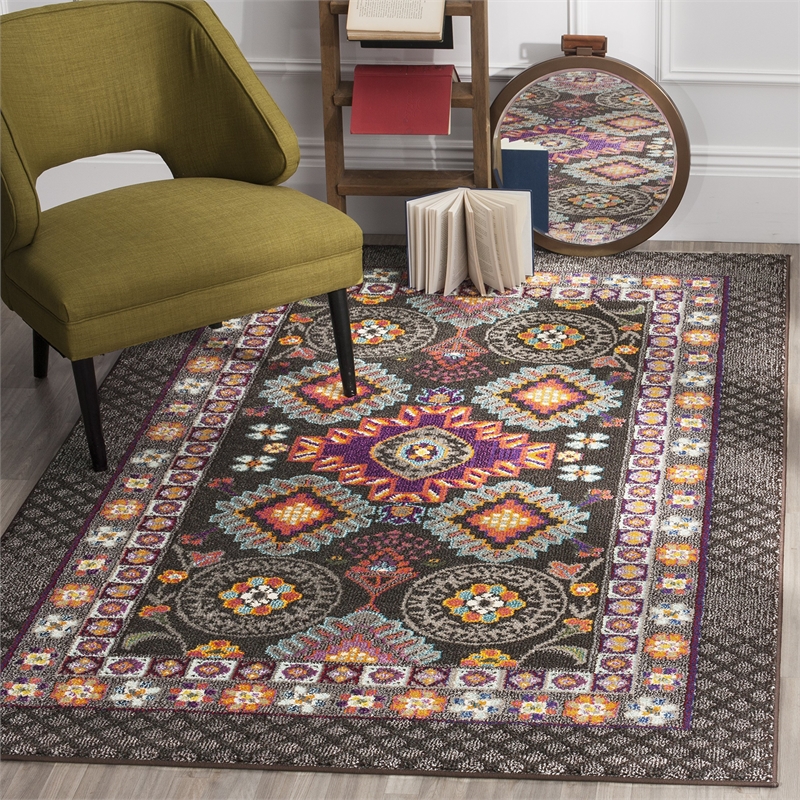 Safavieh Monaco Brown Contemporary Rug - 6'7