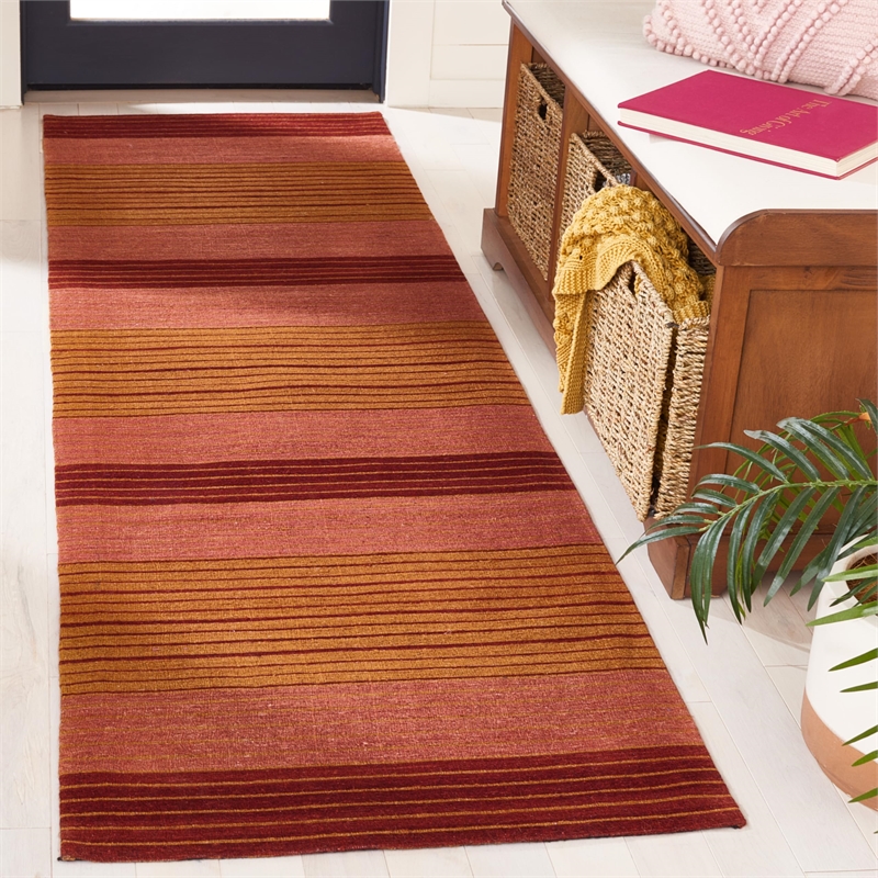 Safavieh Marbella Rust Contemporary Rug - Runner 2'3