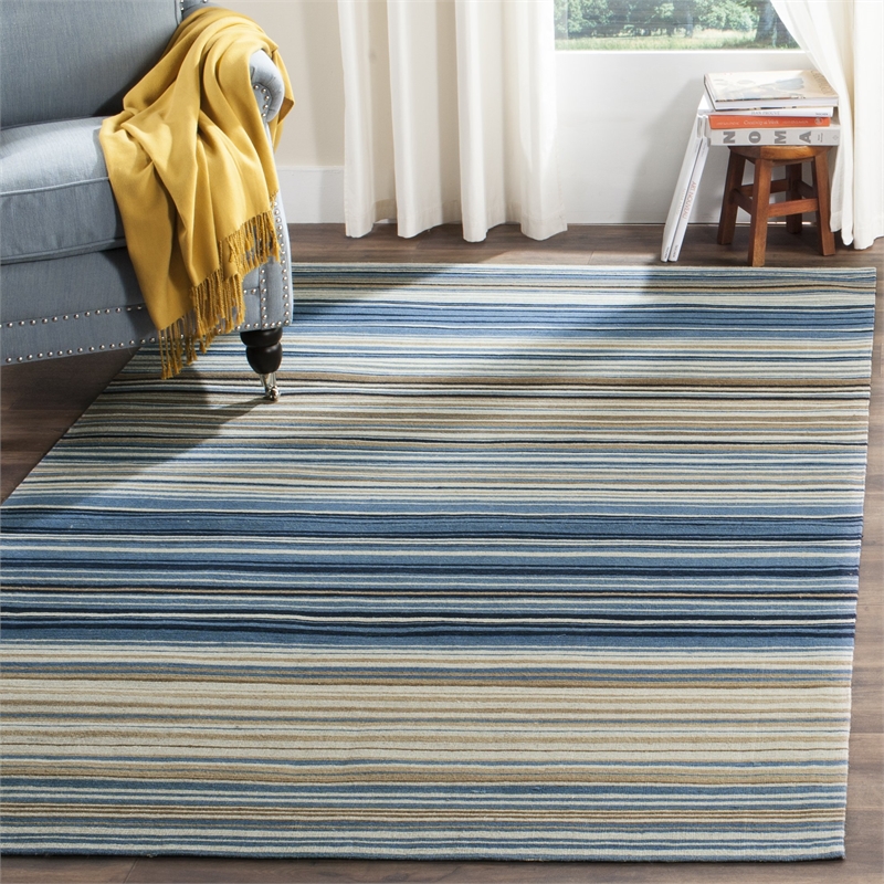 Safavieh Marbella Blue Contemporary Rug - 9' x 12'