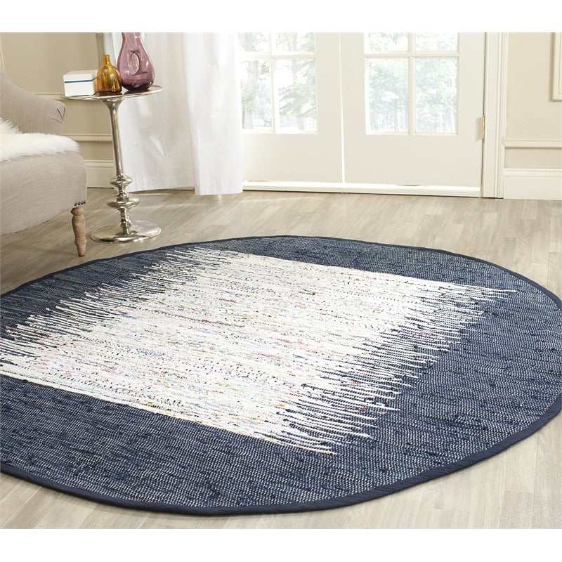 Safavieh Montauk Ivory Contemporary Rug - Round 4'