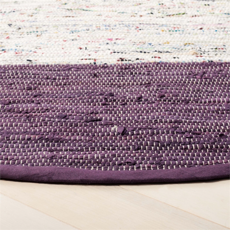 Safavieh Montauk Ivory Contemporary Rug - Round 6'