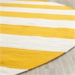 Safavieh Montauk Yellow Contemporary Rug - Round 8'