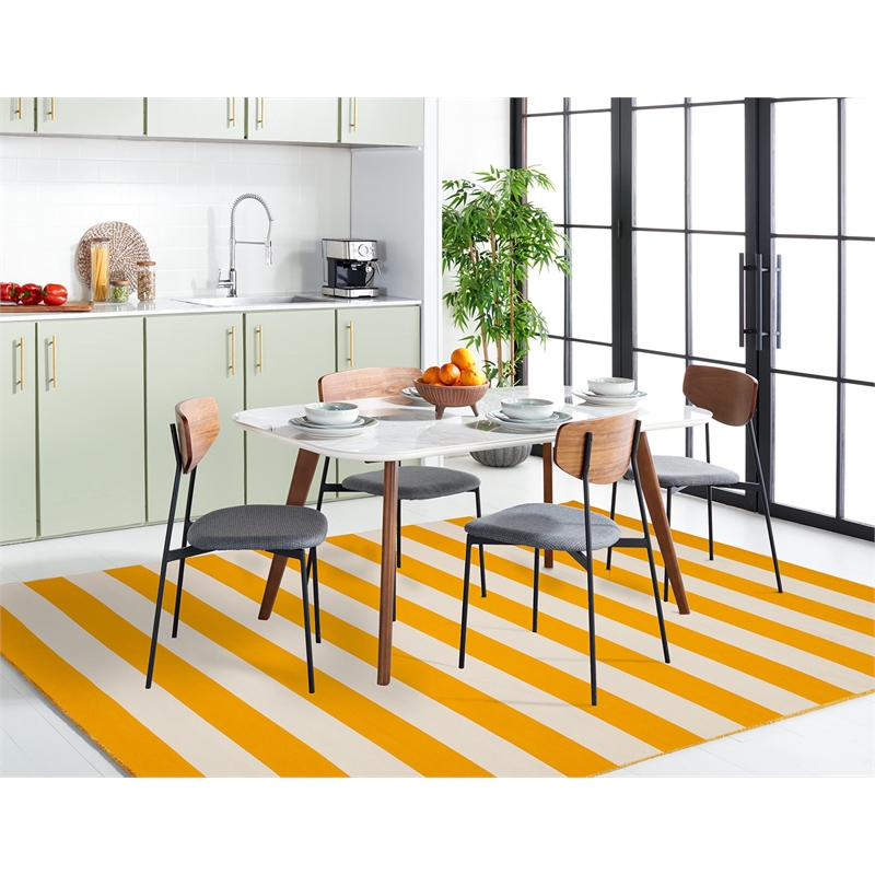 Safavieh Montauk Yellow Contemporary Rug - Square 6'