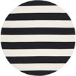 Safavieh Montauk Black Contemporary Rug - Round 4'