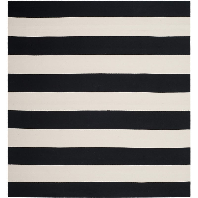 Safavieh Montauk Black Contemporary Rug - Square 4'