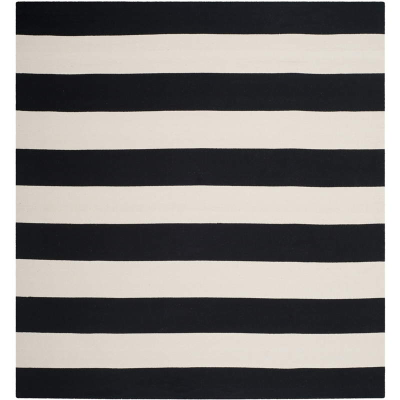 Safavieh Montauk Black Contemporary Rug - Square 6'