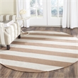 Safavieh Montauk Sand Contemporary Rug - Round 6'