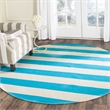 Safavieh Montauk Turquoise Contemporary Rug - Round 6'