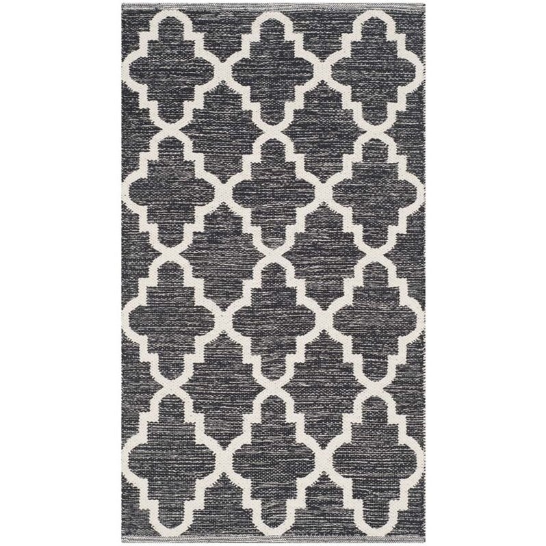 Details About Safavieh Montauk Black Contemporary Rug 4 X 6