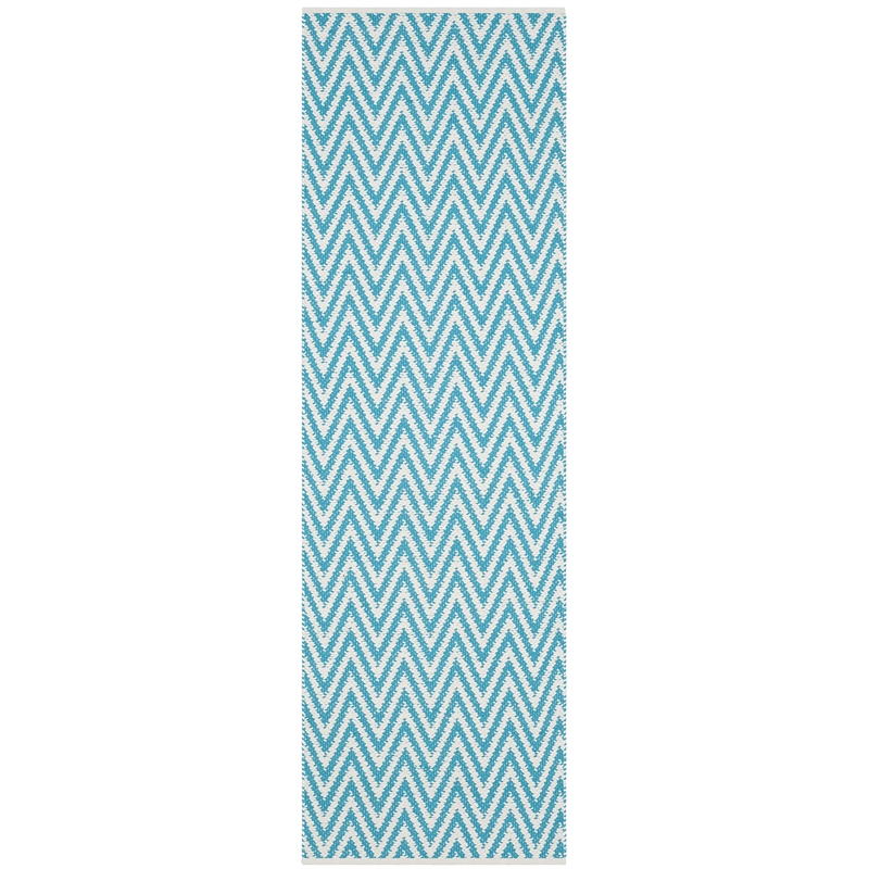 Safavieh Montauk Turquoise Contemporary Rug - Runner 2'3