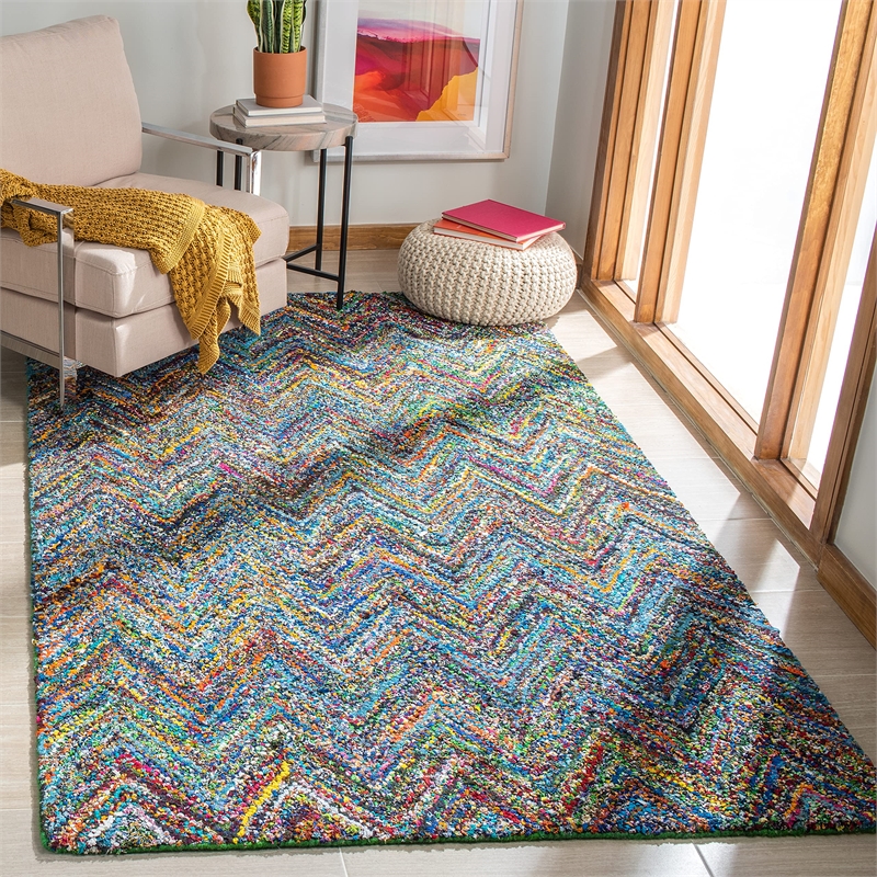 Safavieh Nantucket Blue Contemporary Rug - 4' x 6'