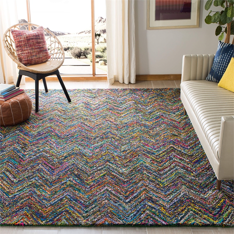 Safavieh Nantucket Blue Contemporary Rug - 9' x 12'