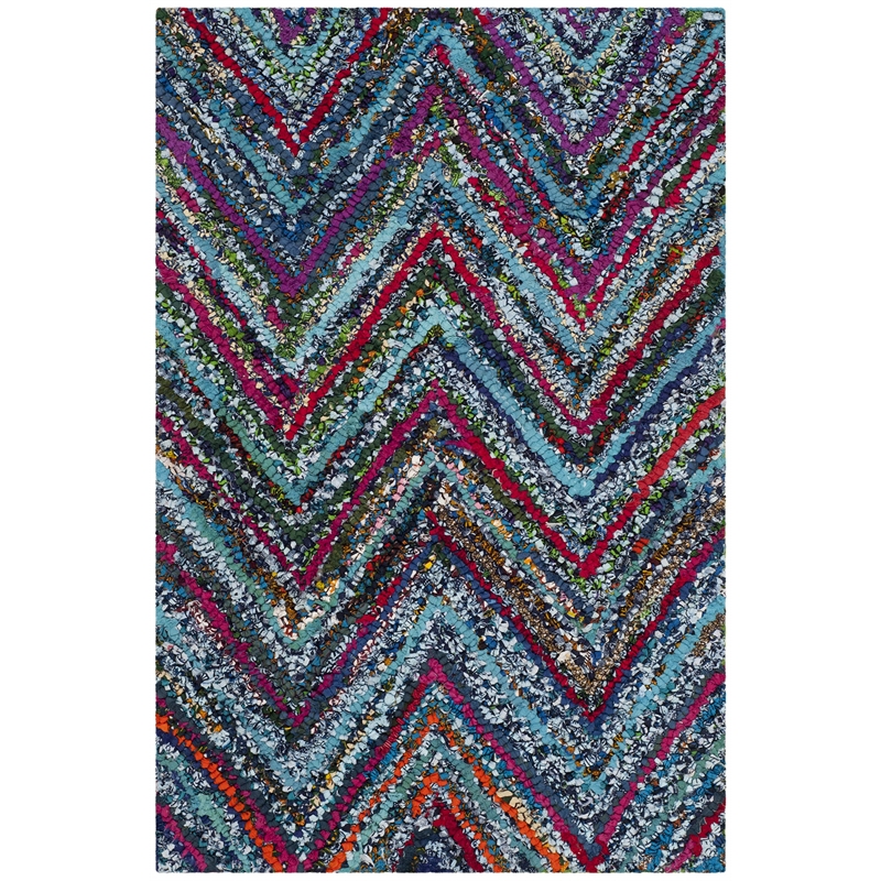 Safavieh Nantucket Blue Contemporary Rug - Runner 2'3