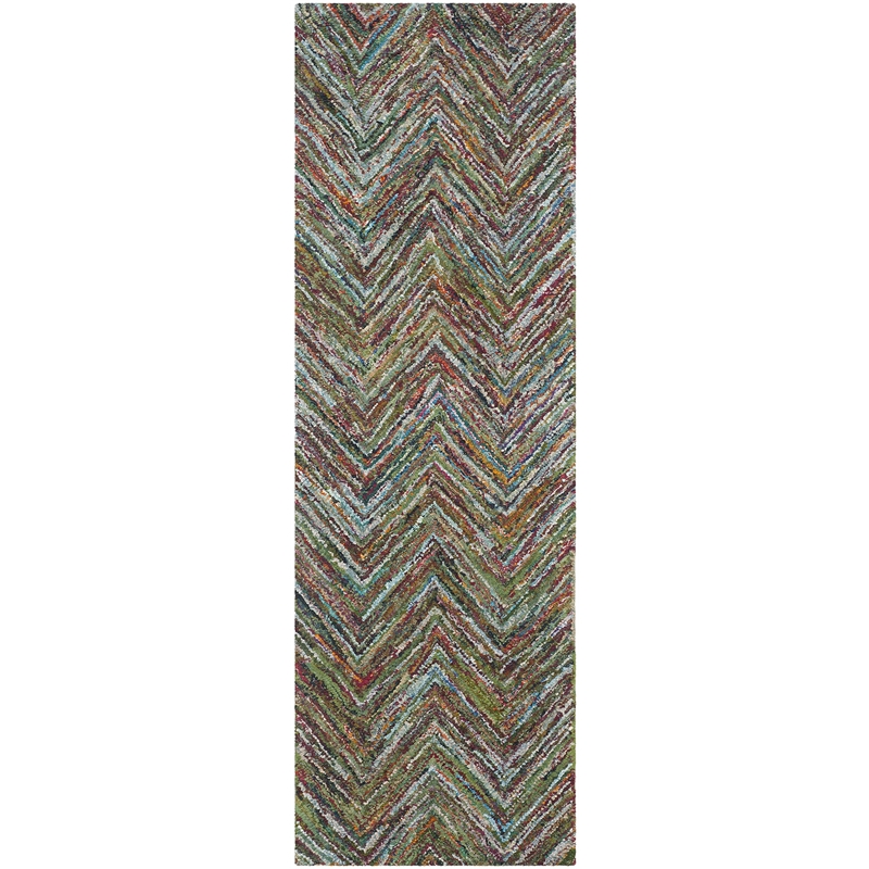 Safavieh Nantucket Blue Contemporary Rug - Runner 2'3