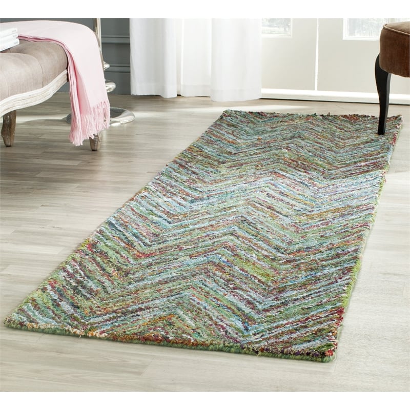 Safavieh Nantucket Blue Contemporary Rug - Runner 2'3
