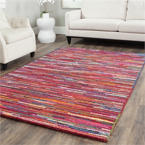 Safavieh Nantucket Pink Contemporary Rug - 11' x 15'
