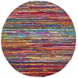 Safavieh Nantucket Pink Contemporary Rug - Round 8'
