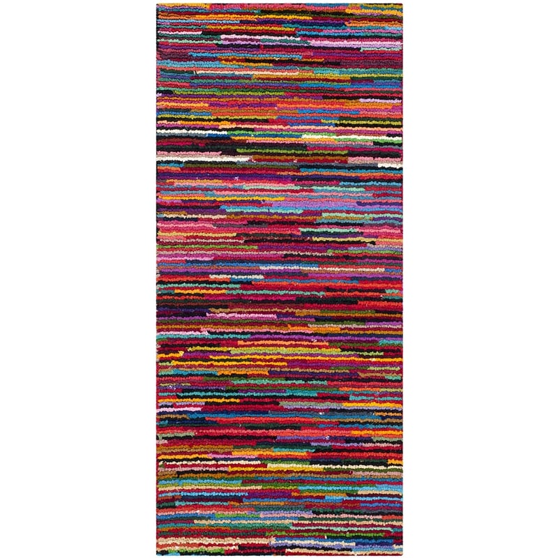 Safavieh Nantucket Pink Contemporary Rug - Runner 2'3