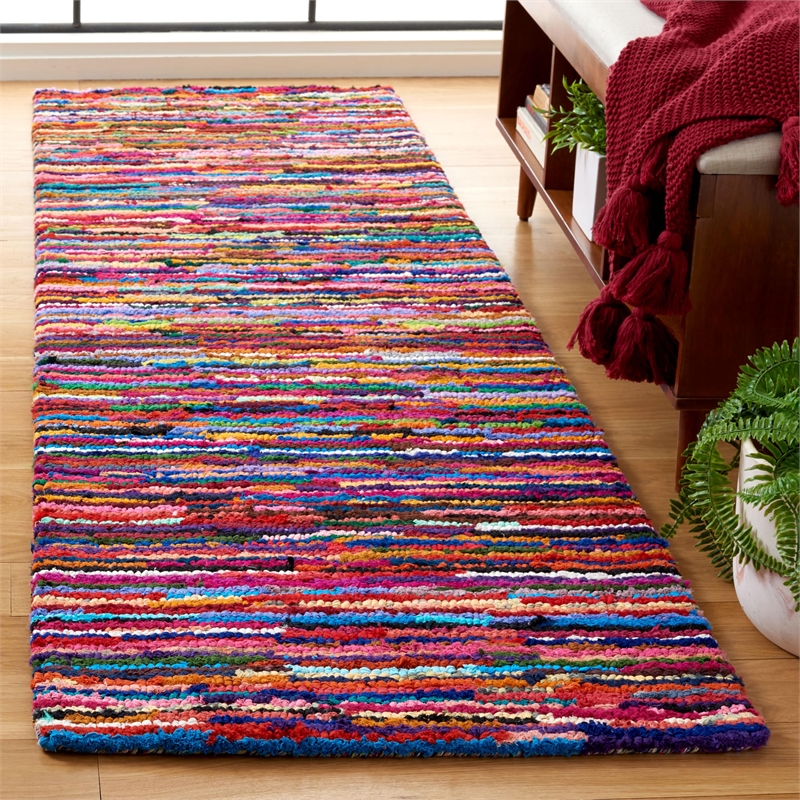 Safavieh Nantucket Pink Contemporary Rug - Runner 2'3
