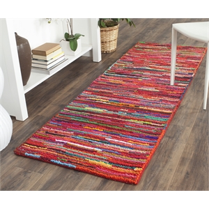 Safavieh Nantucket Pink Contemporary Rug - Runner 2'3&quot x 10'