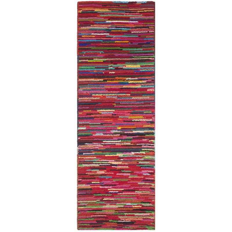 Safavieh Nantucket Pink Contemporary Rug - Runner 2'3