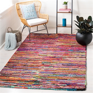 Safavieh Nantucket Pink Contemporary Rug - Square 6'