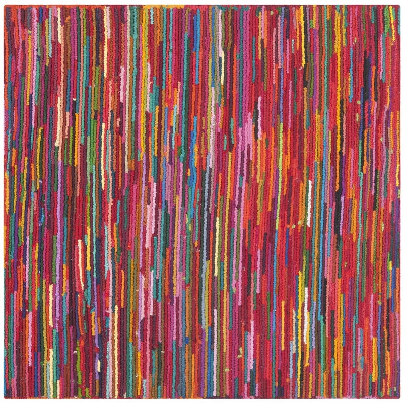 Safavieh Nantucket Pink Contemporary Rug - Square 6'