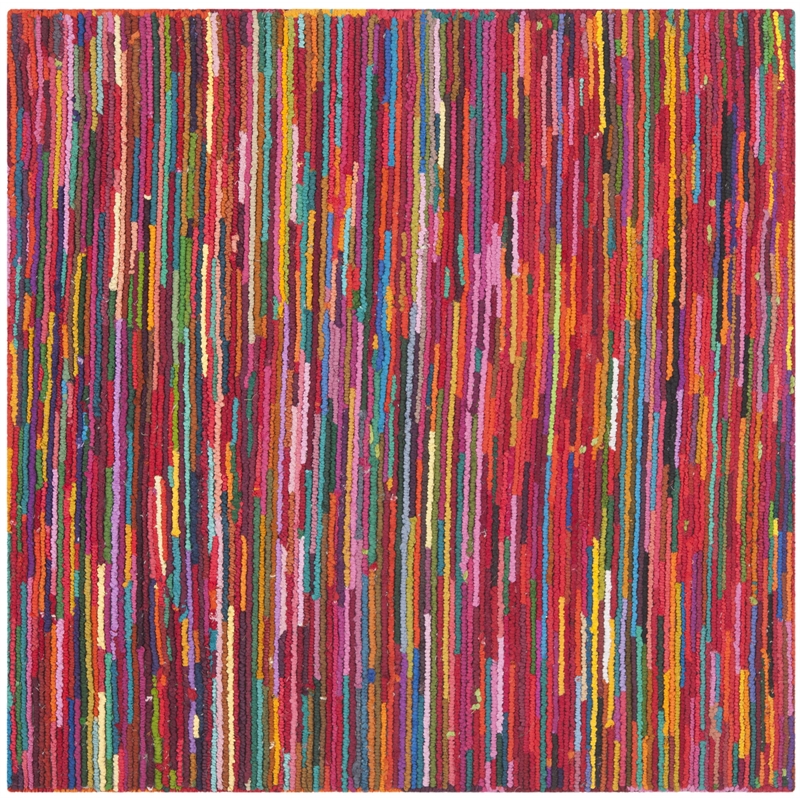 Safavieh Nantucket Pink Contemporary Rug - Square 8'