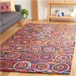 Safavieh Nantucket Pink Contemporary Rug - 6' x 9'