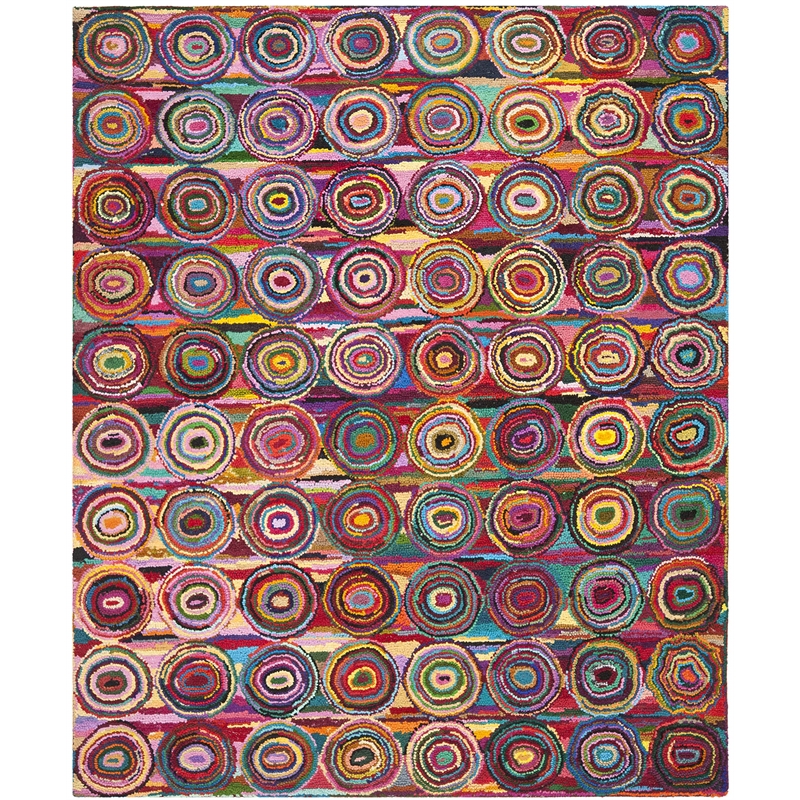 Safavieh Nantucket Pink Contemporary Rug - 10' x 14'