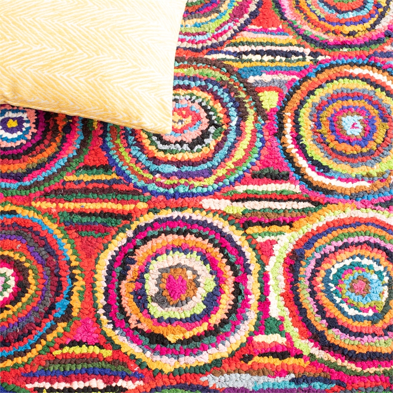 Safavieh Nantucket Pink Contemporary Rug - 11' x 15'