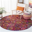 Safavieh Nantucket Pink Contemporary Rug - Round 8'
