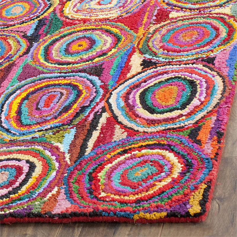 Safavieh Nantucket Pink Contemporary Rug - Runner 2'3