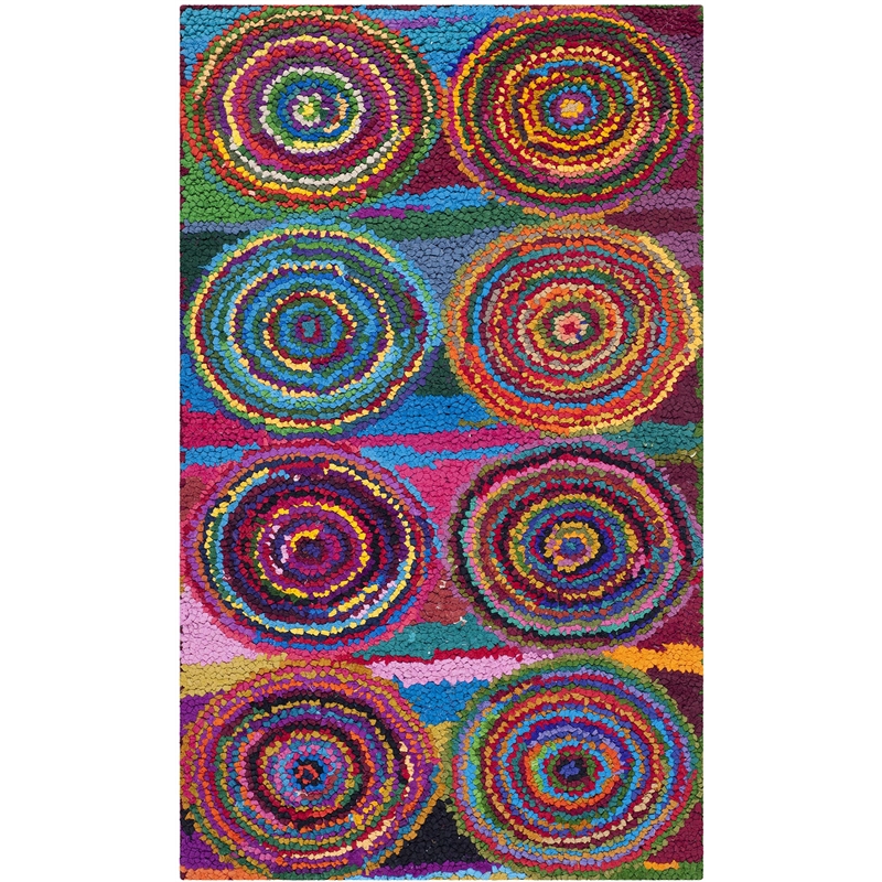 Safavieh Nantucket Pink Contemporary Rug - Runner 2'6