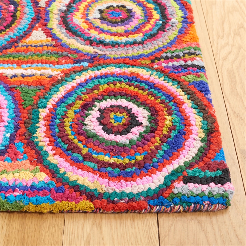 Safavieh Nantucket Pink Contemporary Rug - Square 6'