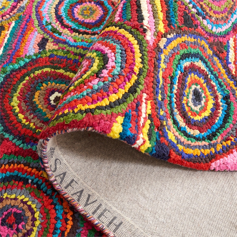 Safavieh Nantucket Pink Contemporary Rug - Square 6'